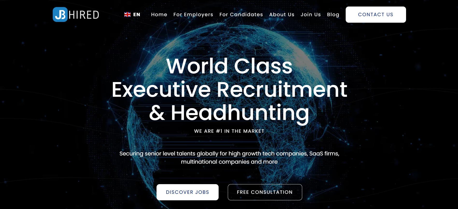 JB Hired Website