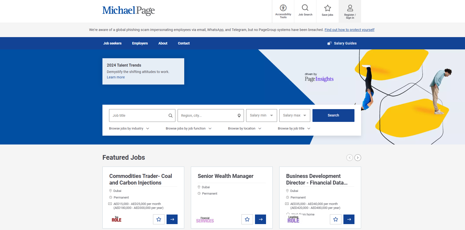 Michael Page Website