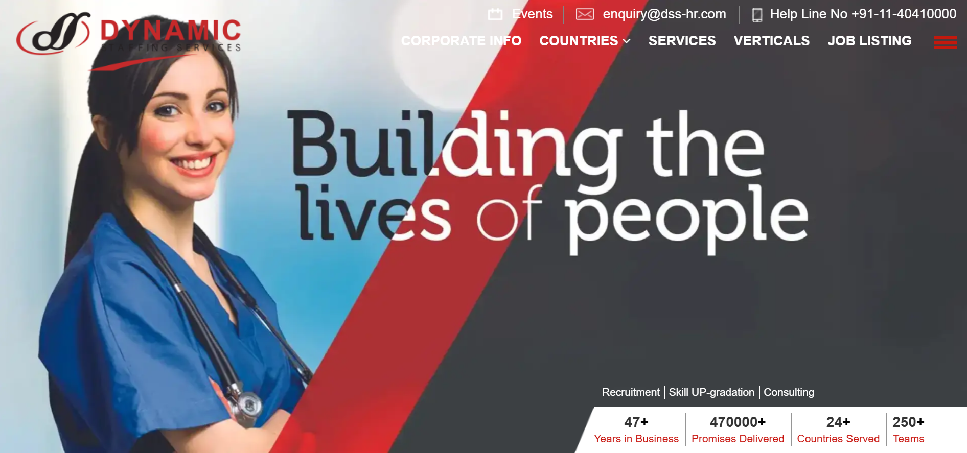 Dynamic Staffing Services Website