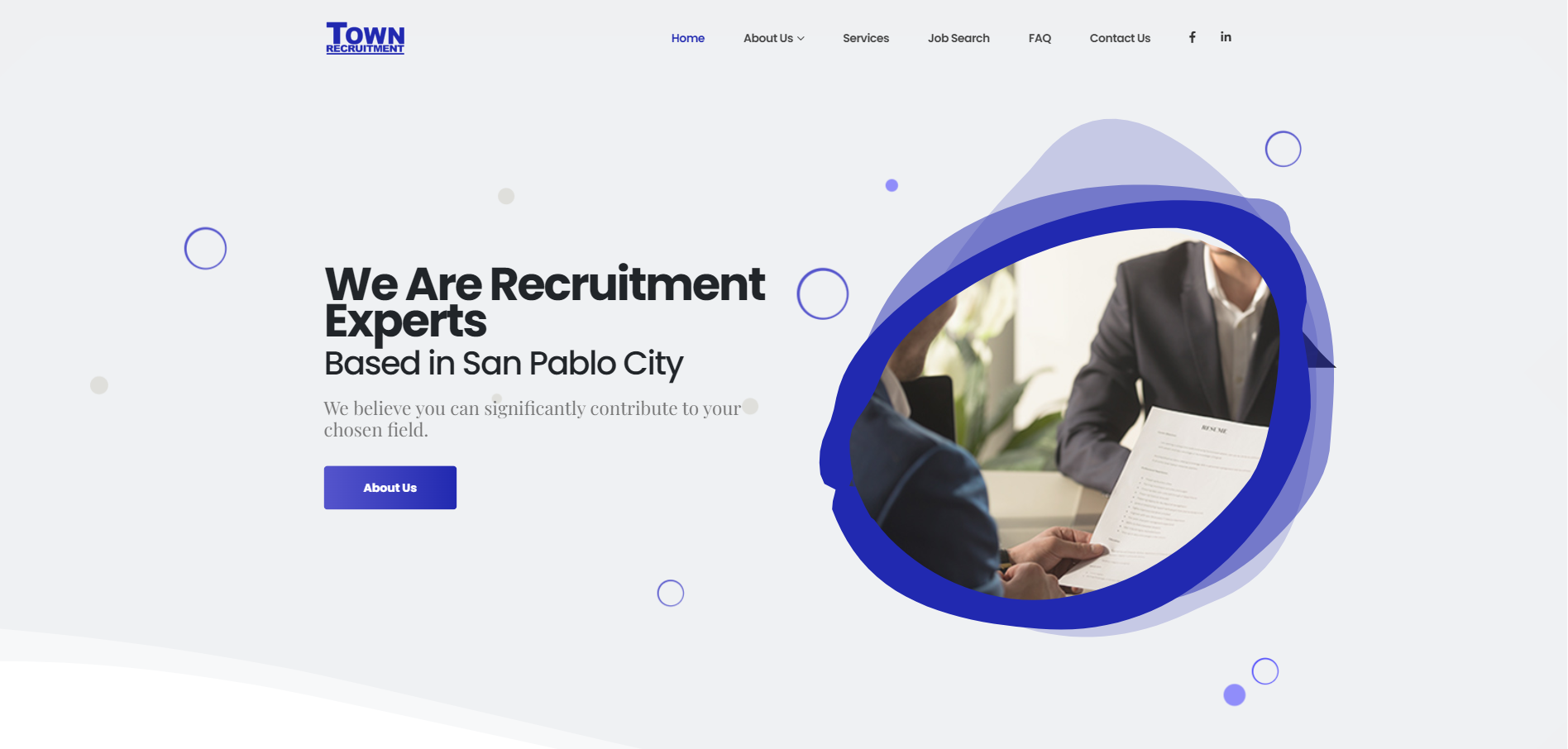 Town Recruitment Website