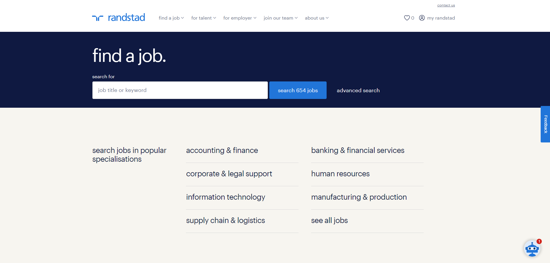 Randstad Website