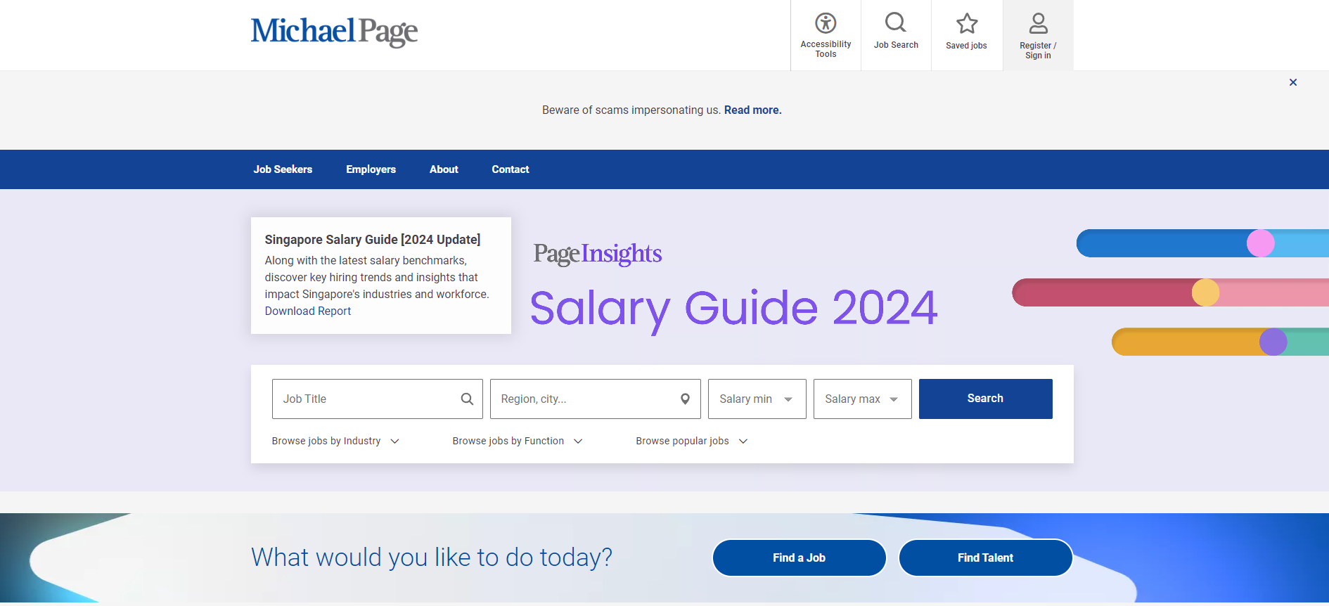 Michael Page Website