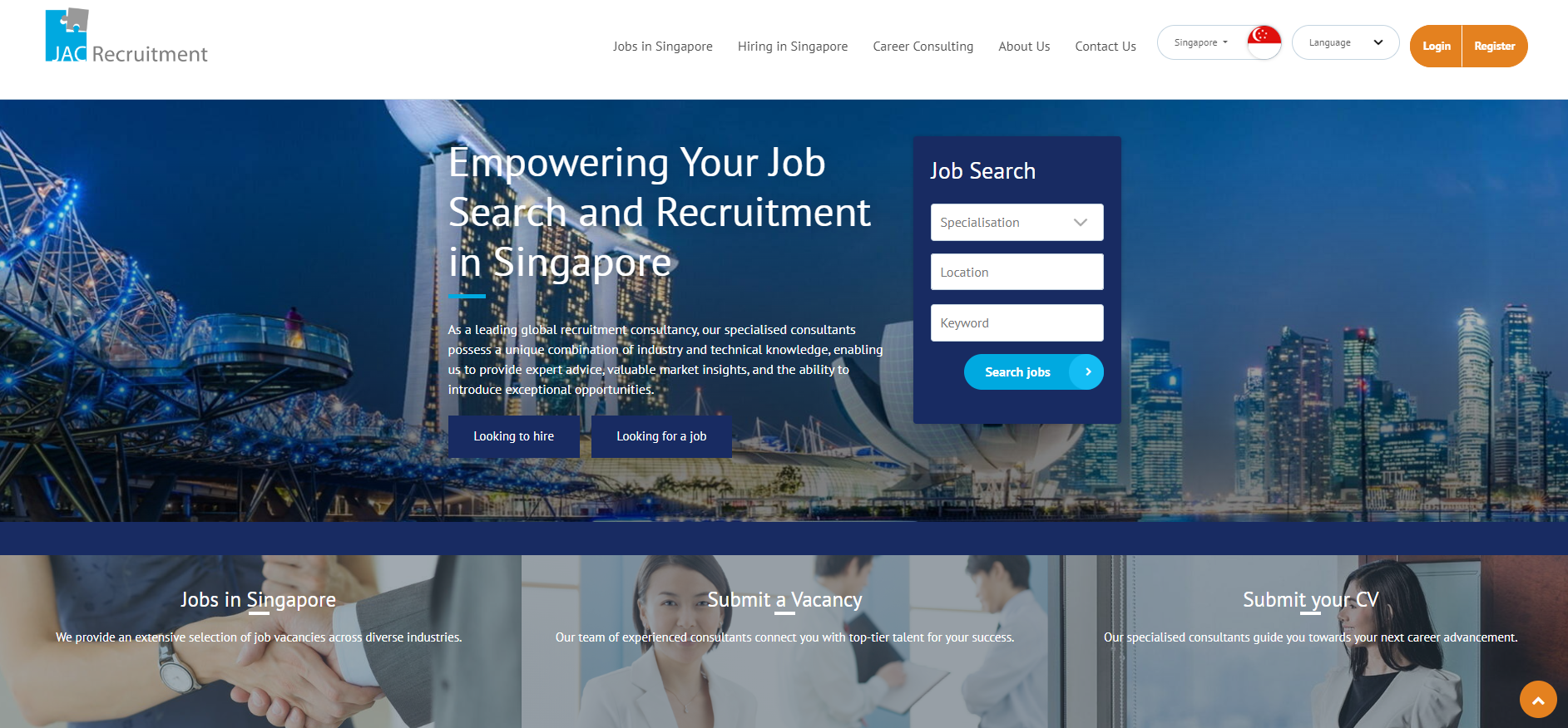 JAC Recruitment Website
