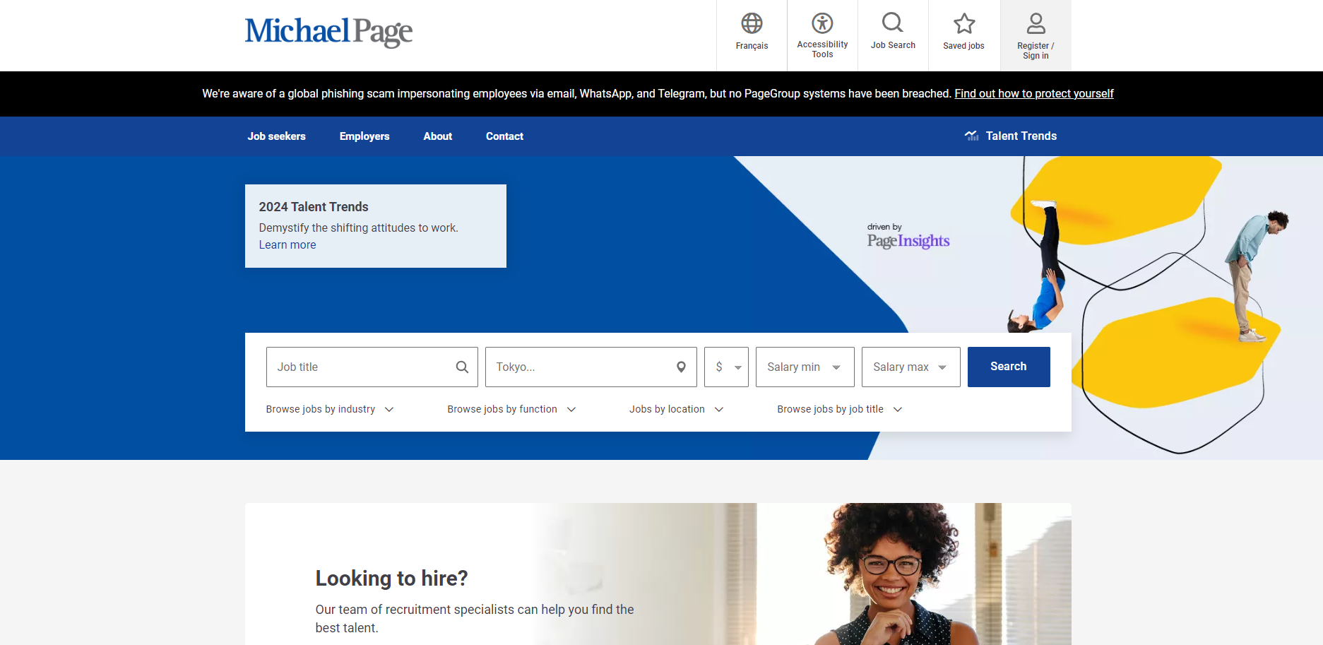 Michael Page Website