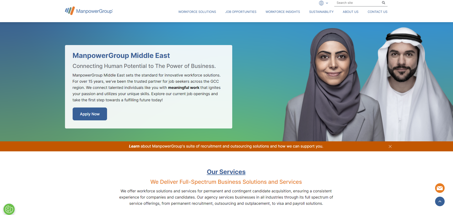 Man Power Group Website