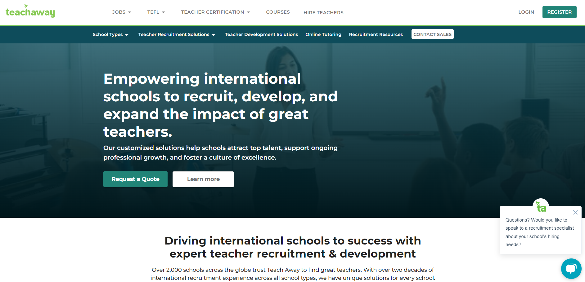 Teachaway Website