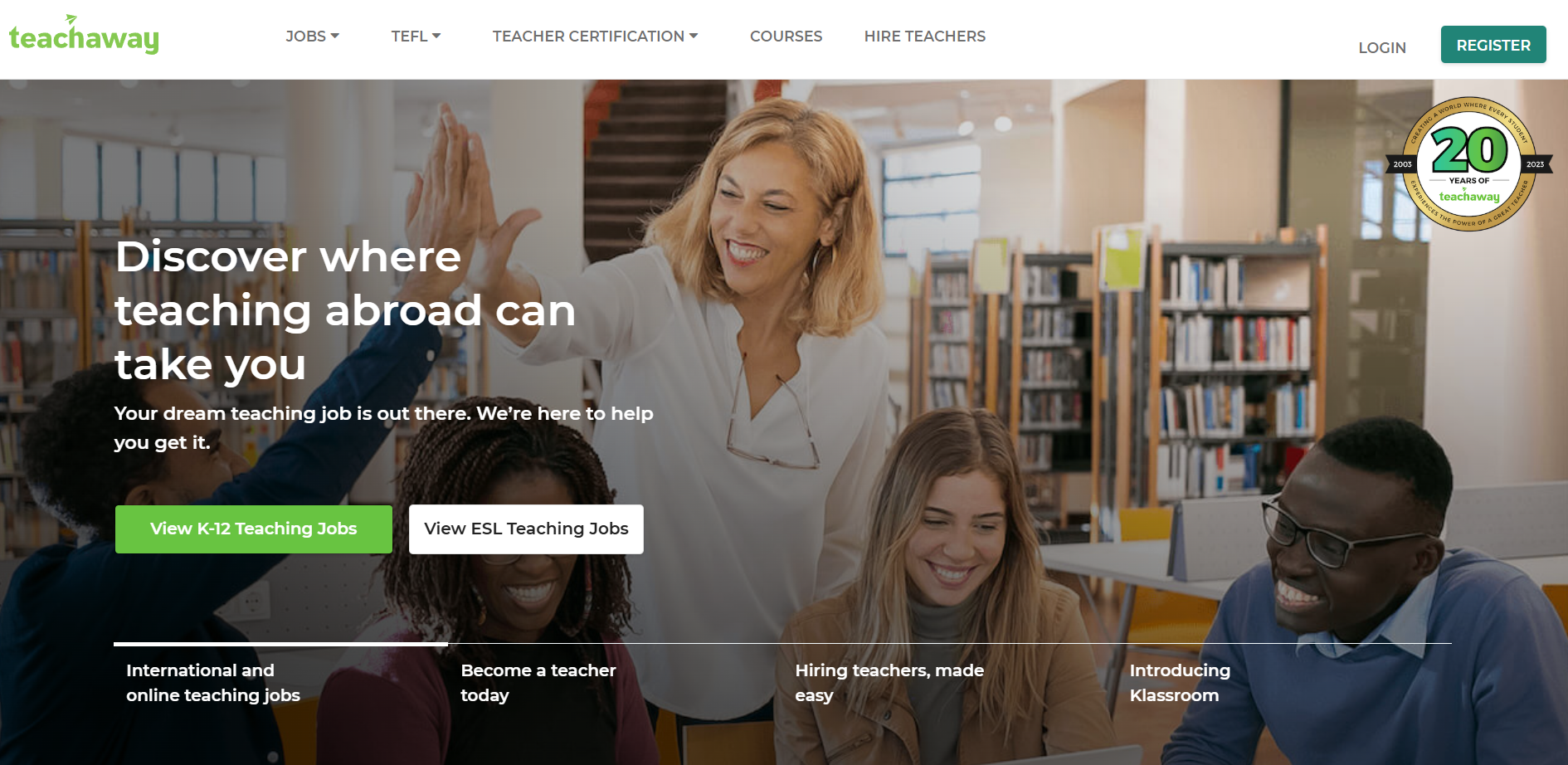 Teach Away Website
