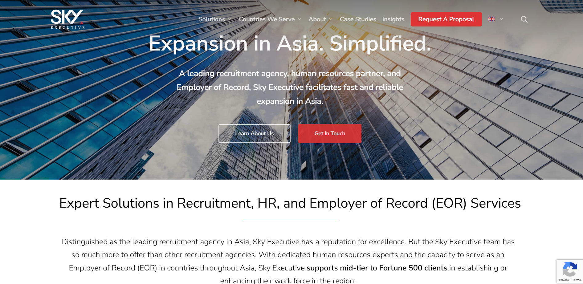 Sky Executive Website