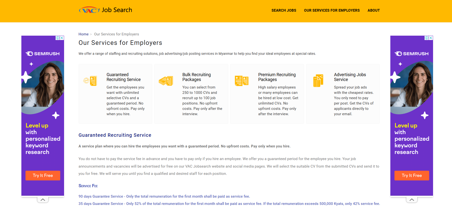 VAC Job Search