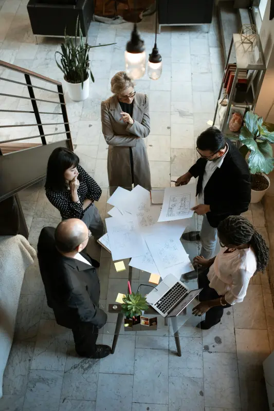 CMO discussing with collegues